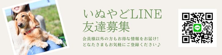 いぬやどLINE友達募集