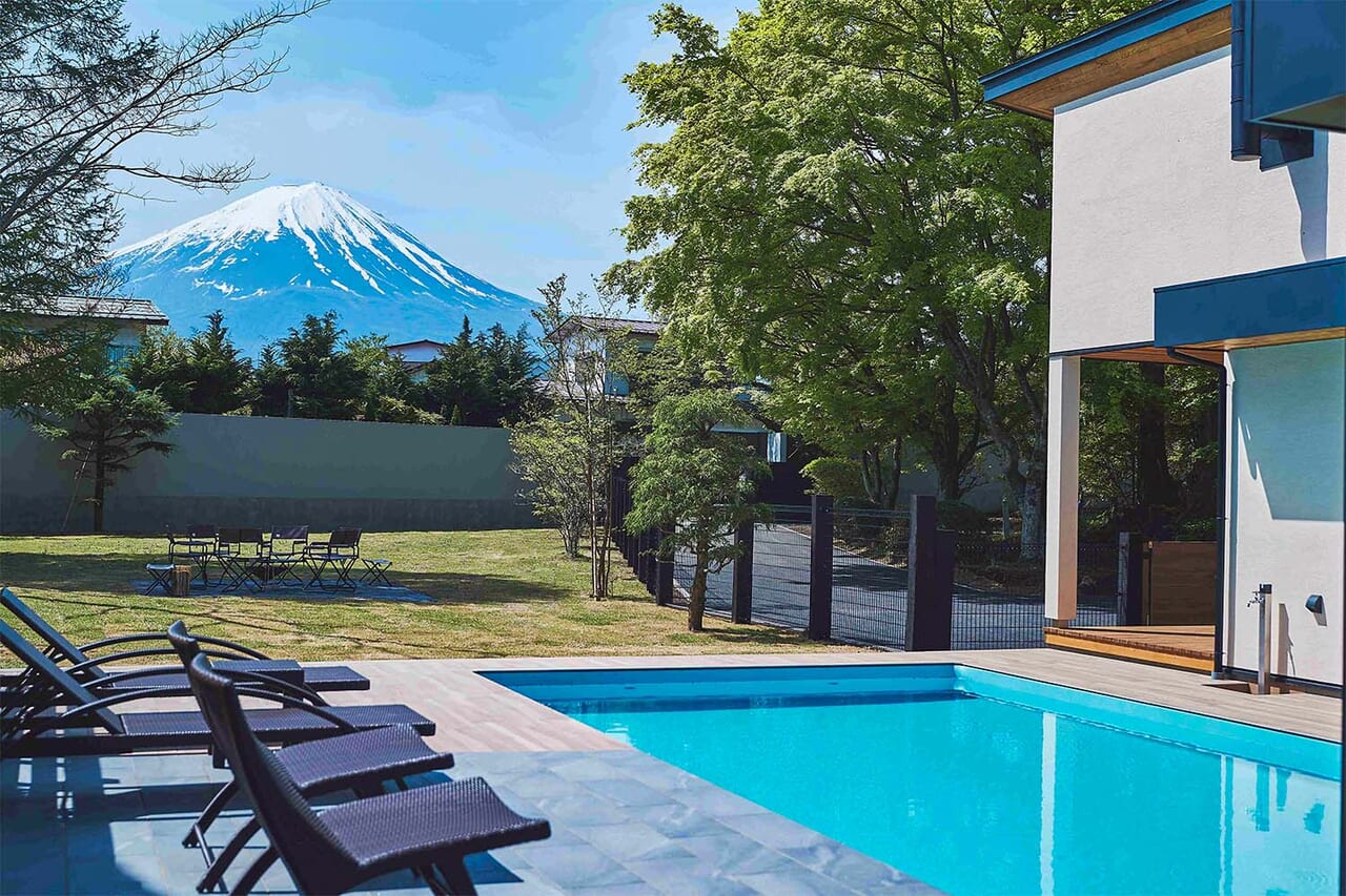 富士山を望む、1日1組限定のプライベート空間