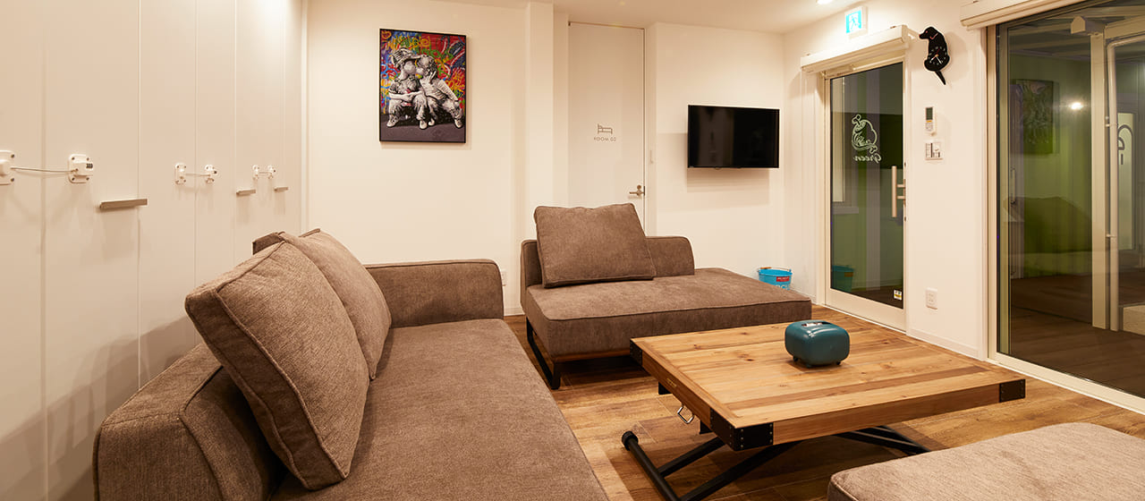 最大6名利用可能な大空間