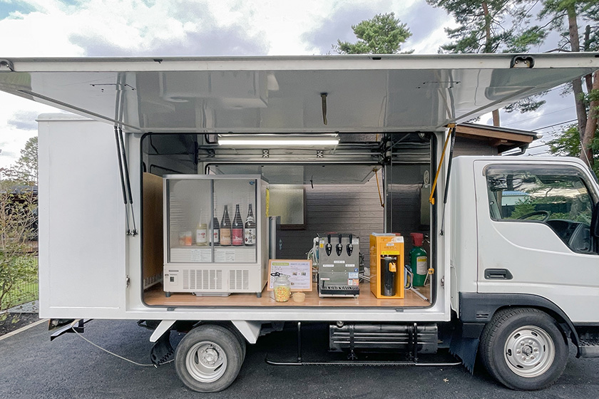 お食事のときに大活躍したドリンクカー