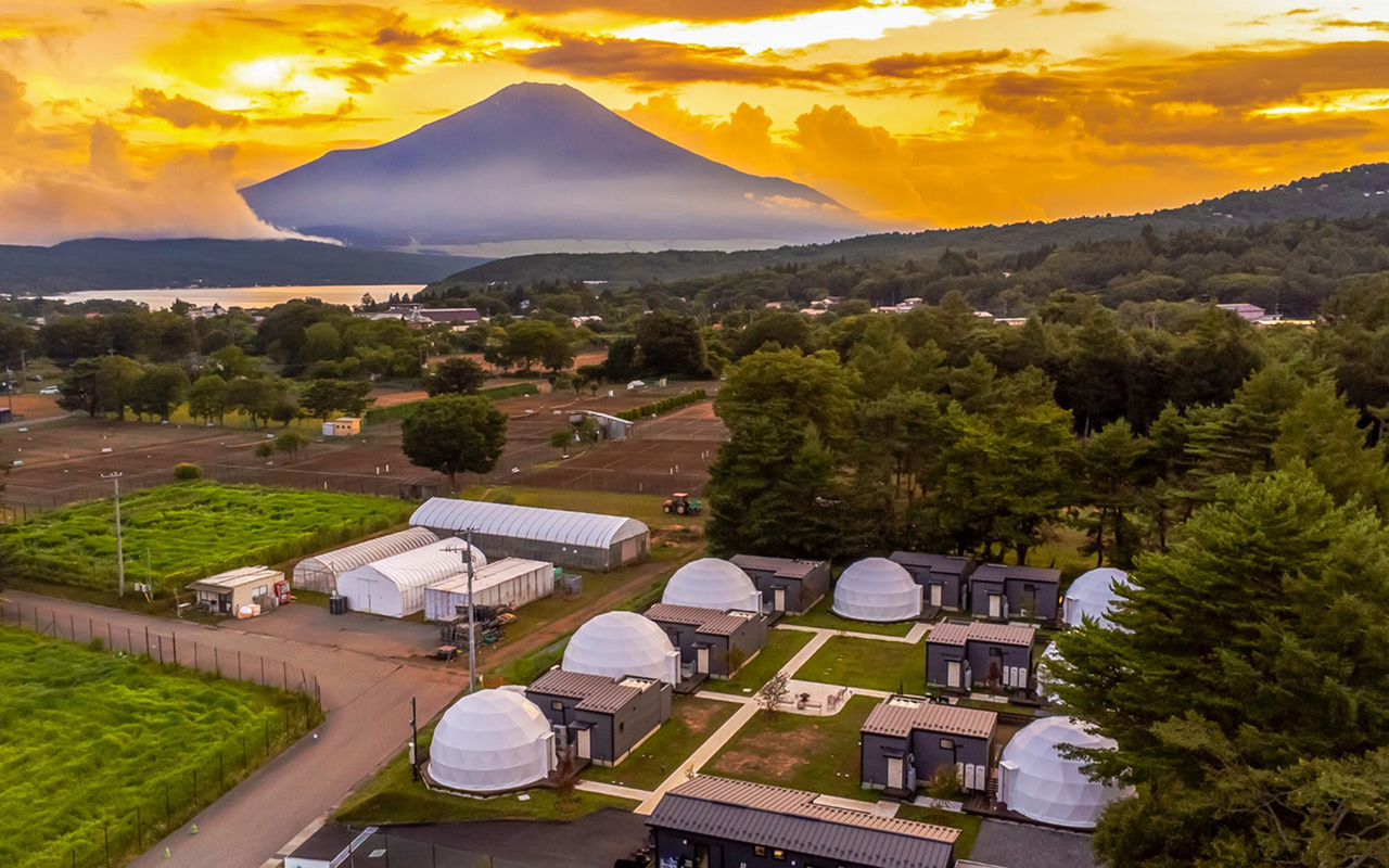 富士山のそばで愛犬と過ごす 客室温泉露天風呂付グランピング