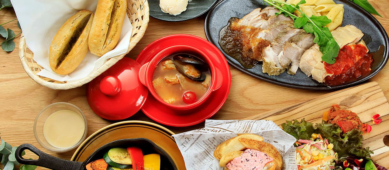 夕食の基本コース