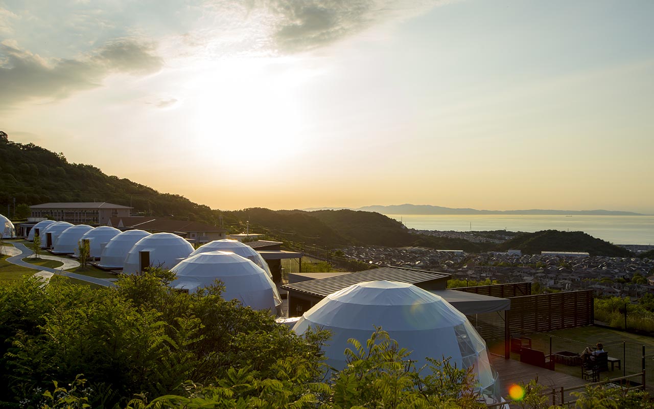 阪南市の夕日の情景もお楽しみ頂けます