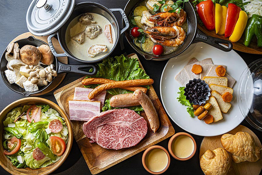 ワイナリーレストラン監修のこだわりの食事が楽しめる