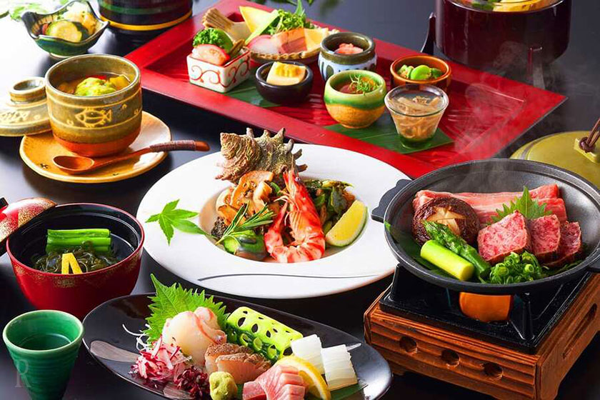 食事は別府ならではの会席料理