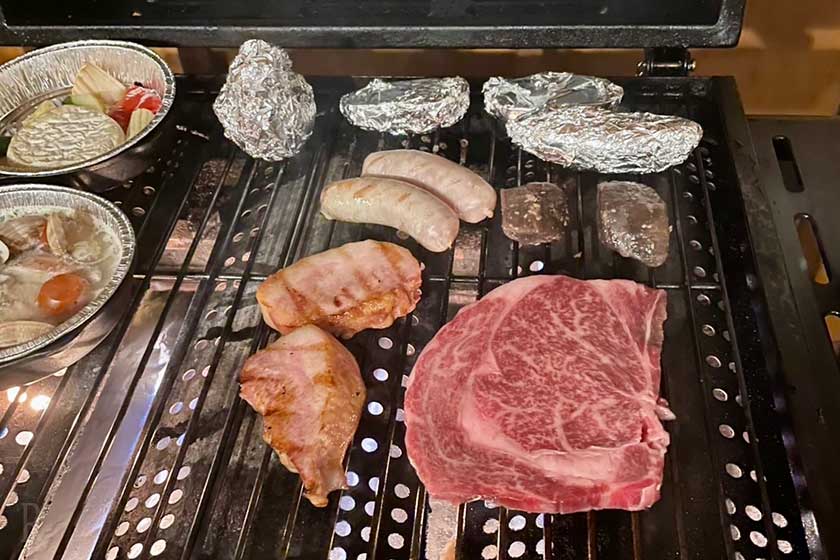 BBQの和牛ステーキなど