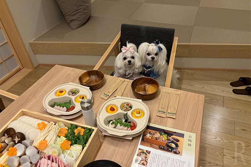 わんちゃんには、「わんわんプレート」