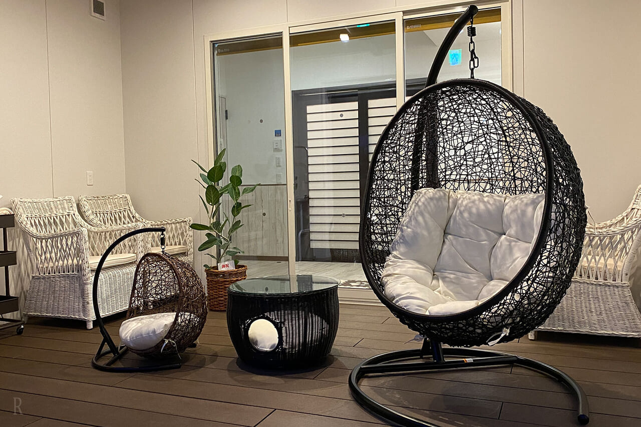 リゾート感溢れるアウトリビング