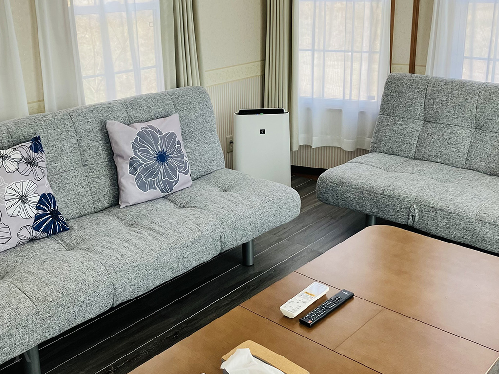 愛犬と一緒にくつろげるリビングスペース