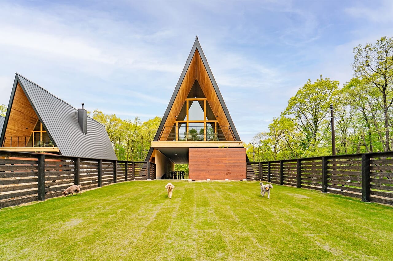 全棟プライベートドッグラン完備