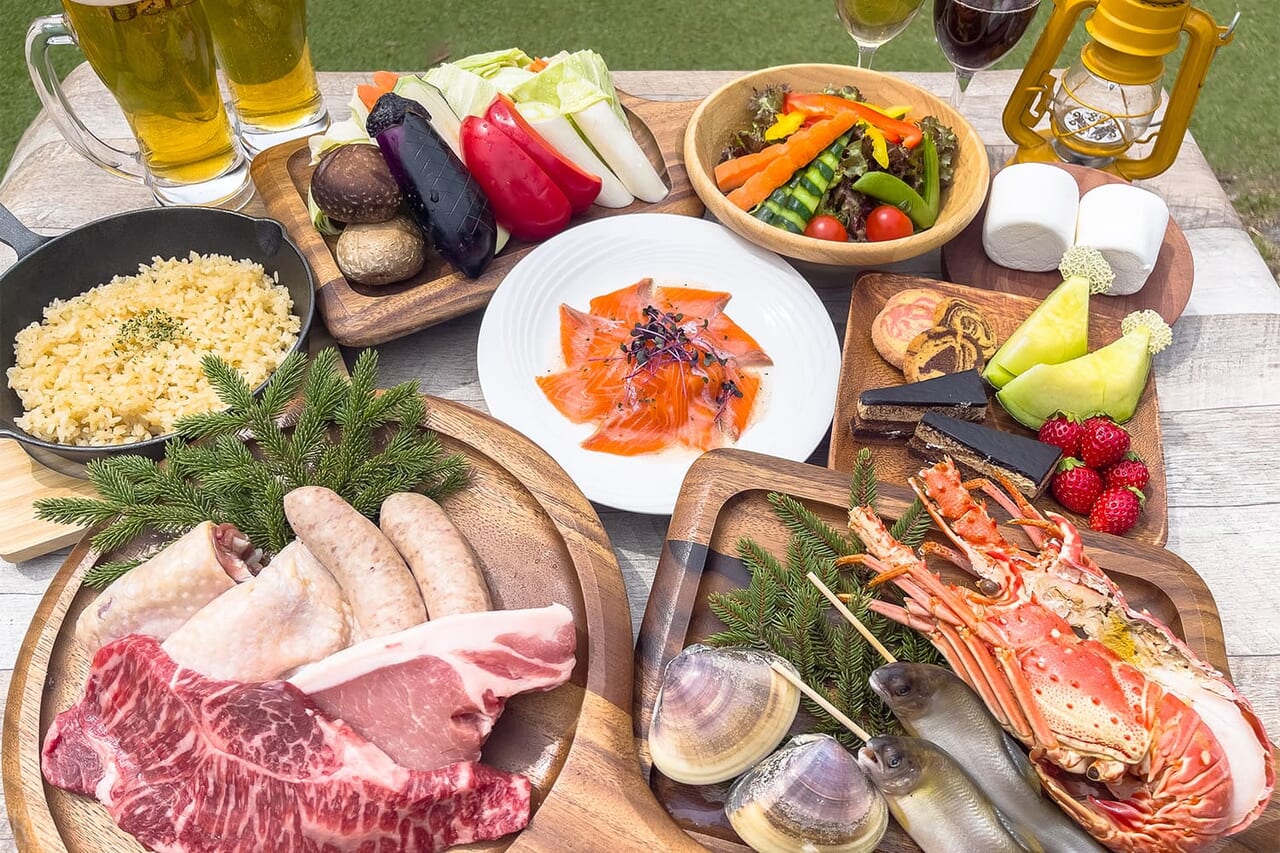 地元新鮮食材を堪能できるお食事