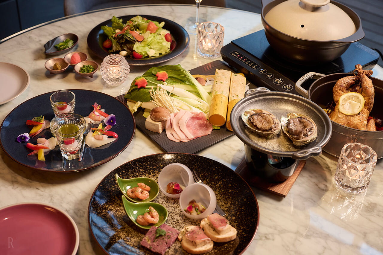 地元食材を使用した食事