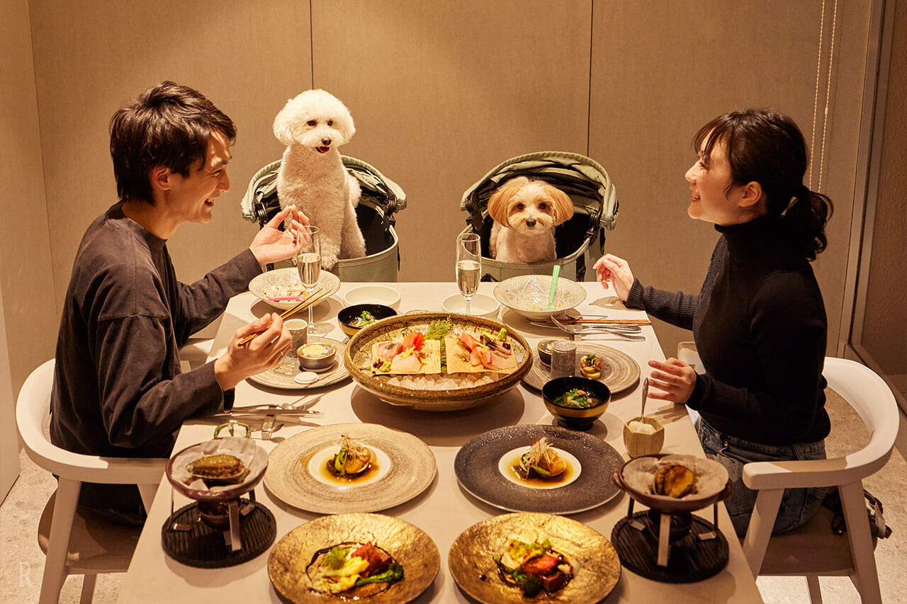 ワンちゃんと一緒にお食事をお楽しみいただける個室スタイルレストラン