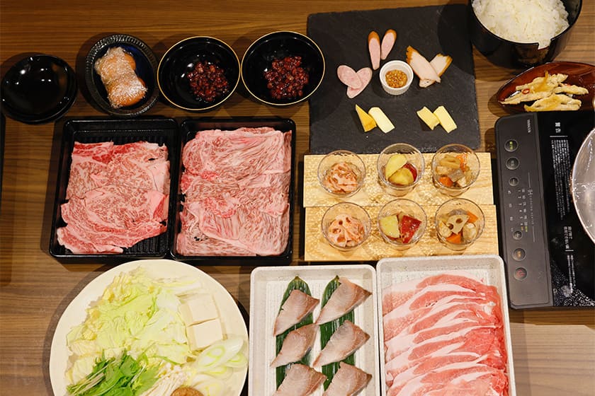 茨城の銘柄牛をいただく豪華しゃぶしゃぶ