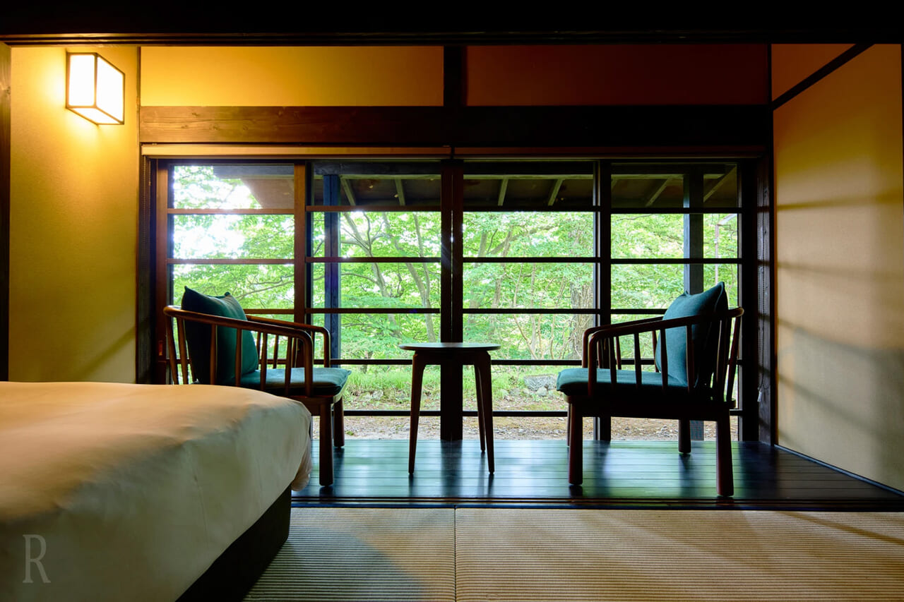 古民家の趣を残した、上質な和の癒し空間