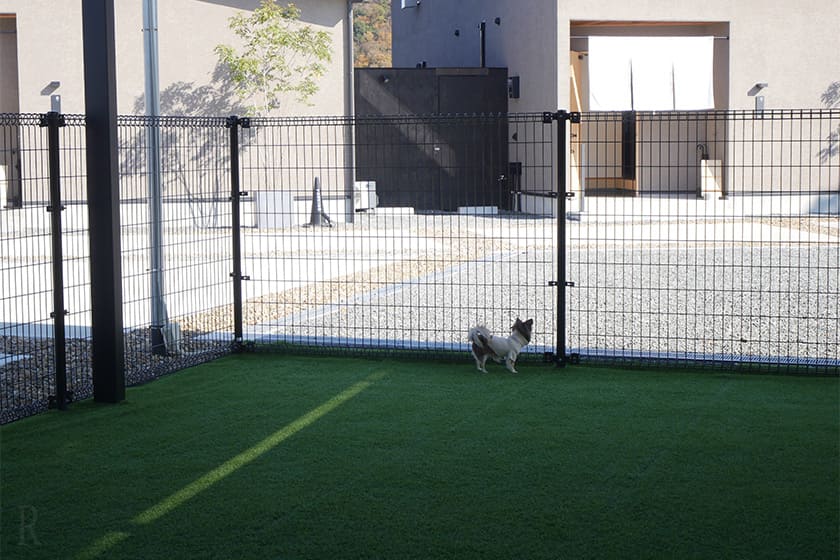 全天候型の共有ドッグランも！