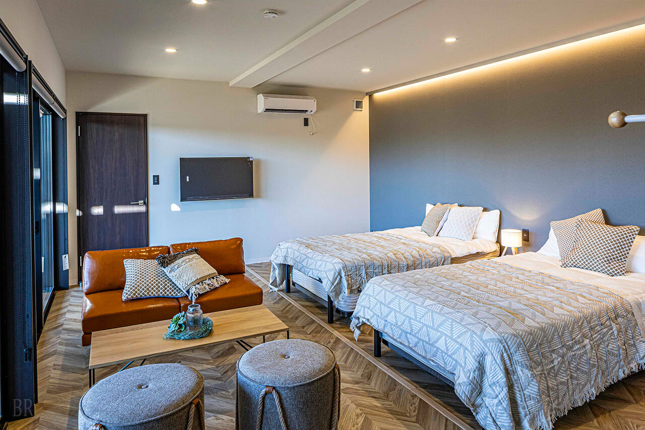 シンフォニーヴィラでは愛犬とゆったりお過ごしいただけます