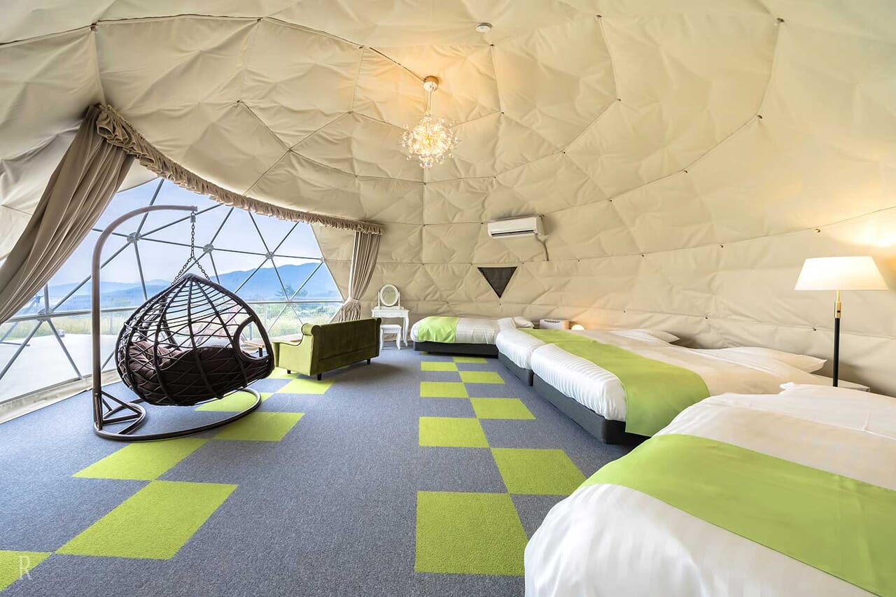  豊かな自然に包まれる上質なグランピング