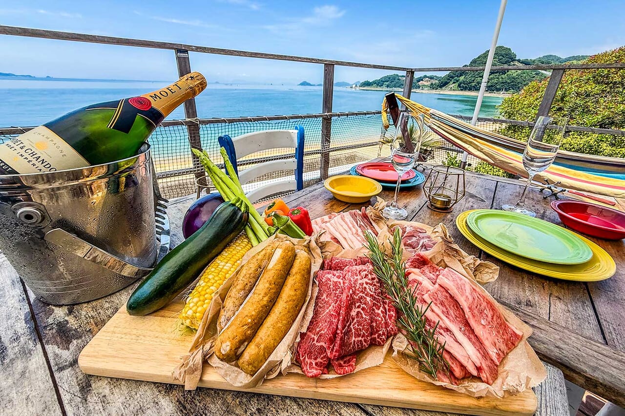 愛媛の食材をふんだんに使用したBBQ