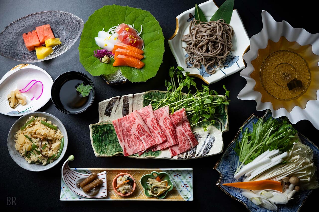 地産の美味を味わうしゃぶしゃぶ会席